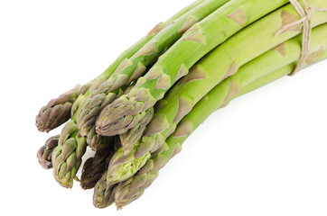 Bunch of green asparagus.