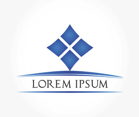 Business logo - Blue icon