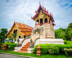 Obraz premium Phra Uposatha - Ordination hall in Thai Buddhism temple