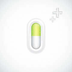 Green alternative medication concept