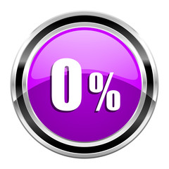 0 percent icon