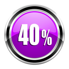40 percent icon