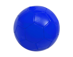 Blue volleyball ball isolated on white background