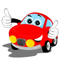 Fotobehang gelukkige auto © zdanu4ka