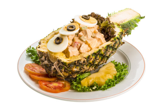 Pineapple and chiken salad