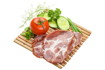 Bacon with vegetables