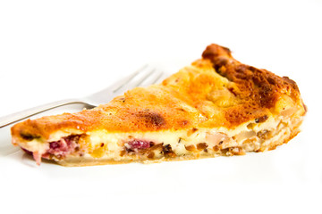 Tarte with pears, plums and nuts