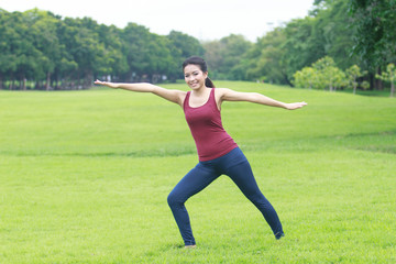 Obraz na płótnie Canvas Yoga Pose and Stretch