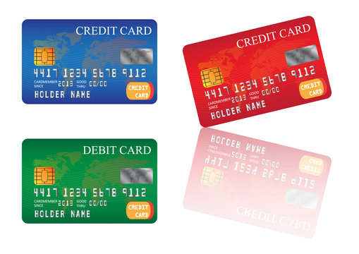 credit card vector images