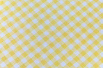 Yellow tablecloth