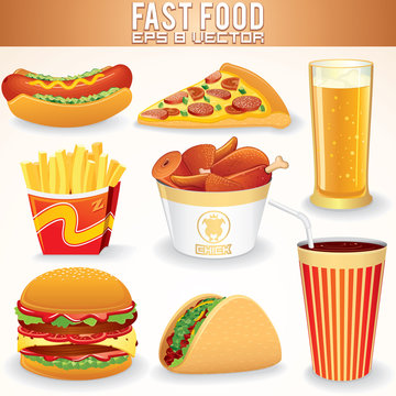 Fast Food Icons.