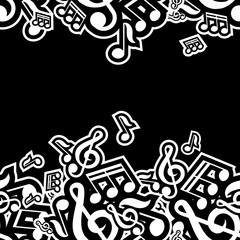 vector illustration of musical notes