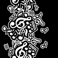 vector illustration of musical notes