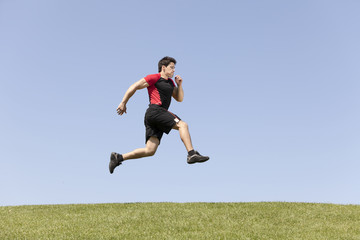 athlete male running