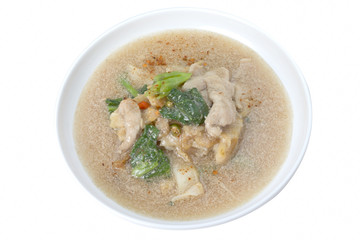 Fried noodle with pork