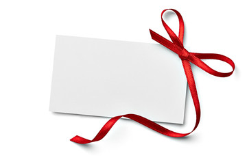 ribbon bow card note chirstmas celebration greeting
