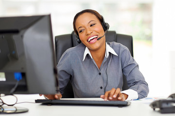 african call center operator