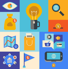 Internet marketing icons