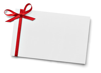 ribbon bow card note chirstmas celebration greeting