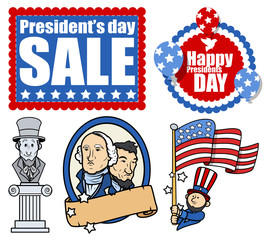 American Patriotic Design- Holiday Presidents Day Vectors