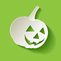 Halloween Pumpkin Origami Papier Grün