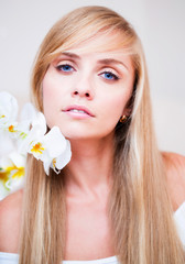 Woman with long hair