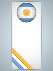 Argentina Country Set of Banners