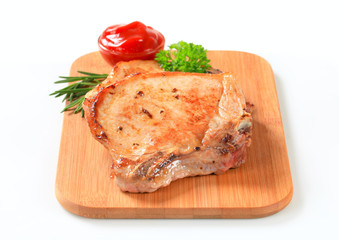 Pan-fried pork chops