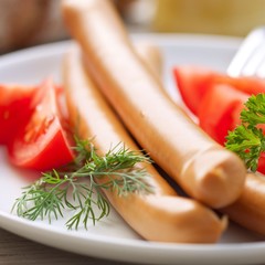 Frankfurter sausages