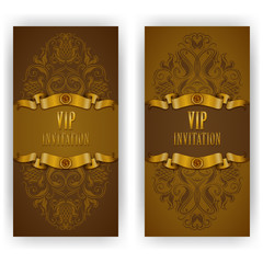 Elegant template for vip luxury invitation