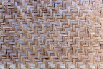 Woven bamboo wood