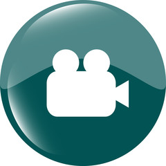 video camera icon web app button