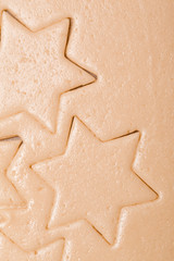 christmas cookie vanilla dough star cut