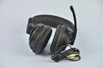 headset is a combination of headphone and microphone.