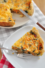Karotten Spinat Quiche