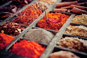 Keuken spatwand met foto Assorted Spices © exclusive-design