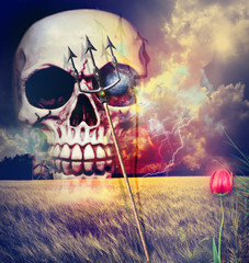 Bloody countryside in the storm © Rosario Rizzo