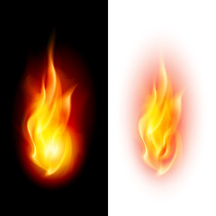 Two fire flames. © Dvarg