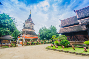 Naklejka premium Wat Lok Molee , Chiangmai, Thailand