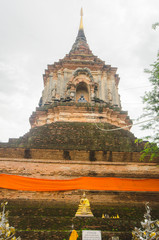 Ancient stupa - Wat Lok Molee , Chiangmai, Thailand