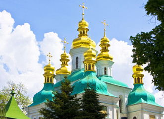 Fototapeta na wymiar Kiev, Kievo-Pecherskaya lavra monastery