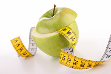 green apple and tape