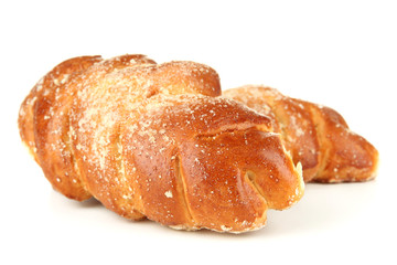 Tasty bun, isolated on white