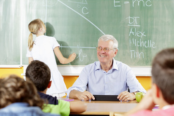 Teacher and student on a lesson.