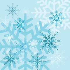Backgrounds with snowflakes