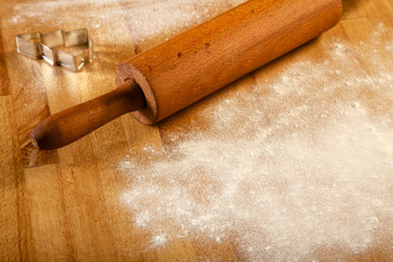 Making pastry dough for cake. Series. A baker kneading dough.