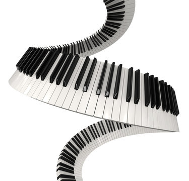 Piano keys (clipping path included)