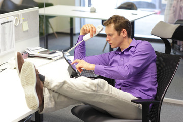 bad sitting posture during office work