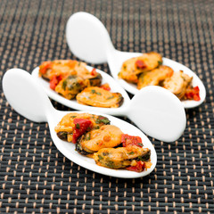 Mussel with white wine sauce