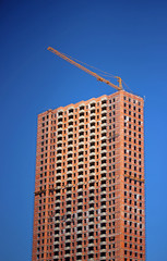 Fototapeta na wymiar Construction of multistory building